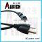 USA standard connector power cord UL 125v Standrad PVC Power Plug Cables With Supply Cord Schuko