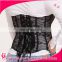 Black Hook Eyes Lacing Waist Training Cincher Corset Boned Insert Lace Bustier and Corset for Women