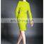 Ladies High Quality Peplum Mustard Dress, Shift Dress Lady
