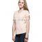 2015 Factory Direct Price Wholesale 100% Cotton Peach Raglan Sleeve T-shirt
