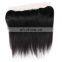 Silky straight human hair transparent lace base frontal piece