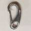 50mm Boat Marine Stainless Steel Egg Shape Spring Snap Hook Clips Quick Link Carabiner Buckle Eye Shackle