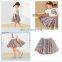 2020 Spring Summer bubble Stripe Rainbow Girls Skirts Mesh Kids Fashion Skirts