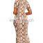 Hot Selling Sexy Woman Clothing Latest Customized Design 2020 Long Sleeve Maxi Designer Bodycon Print Party Long Dress
