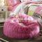 Colorful bean bag chair large faux fur bean bag sofa cover