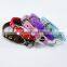 Strong PU leather small dog cat collar rhinestones studded handsome