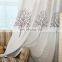 Manufacture wholesale custom simple cotton and linen printed semi-shading bedroom living room curtain and window screen