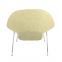 Classic Womb chair  with stainless steel base and ottoman