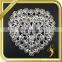 Wholesale bridal heart shaped crystal ornaments rhinestone brooches for women FB-083