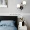 Nordic Creative Personality Led Wall Lamps Flexible Bronze Wall Light for Living Room Bedroom Decor