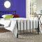 Hotel Metal Bed Frame Without Mattress / Steel Single Military Metal Bed Frame