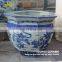 Antique large chinese blue white ceramic planters pots