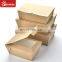 Self lock 3 layer takeaway kraft paper food box