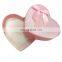 Wholesale pink satin heart wedding chocolate gift box with bow-knot
