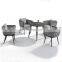 Customized modern fabric sofa Hot Popular outdoor furniture luxury marble table Italy design outdoor sofa