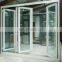 New designs exterior front aluminum alloy glass folding door for Veranda