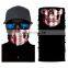 In stock wholesale oem multi colors fabric custom logo cotton polyester headwear paisley neck gaiter bandana