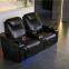 Movie Electric Recliner Cinema Home Theater Genuine Leather Sofa Set with Folding Cup Holder