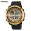 SANDA 762 Cheap Wristwatch For Mens Silicone Strap Digital Quartz Designer Watches Oopular Brands