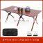 Outdoor Ultralight Roll Up Aluminium Bbq Wood Portable Picnic Easy Fold Egg Roll Camp Table