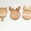Hot-selling Cute Christmas Elk Antler Environmental High Quality Beech Food Plate