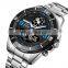 skmei 1839 Men Quartz Watches Top Brand Luxury Leather steel  Strap Male Men's Watch Sports Watches