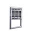PVC Grills Graphic Design Office Building Vertical Modern Plastic Swing Grills Double Hung Window 2 Years Onsite Training