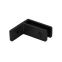 Black matte wall hanging 90 degree stainless steel glass clamp frameless railing door clamp non-drill sleeve wall