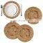Natural Water Hyacinth Charger Table Mat Placemat Wall basket wholesale straw table mat made in Vietnam