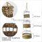 Hot Selling 3 Tier Woven Hanging Basket Seagrass With Metal Frame Decorative Wall Hanging Planter Cheap Wholesale