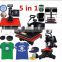 5 in 1 Cheap t-shirt printer price sublimation mug combo heat press machine