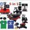 5 in 1 Cheap t-shirt printer price sublimation mug combo heat press machine