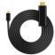 24k Gold-plated Factory OEM Type-c to HDMI Cable Black for Multimedia HD1064