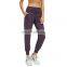 1pcs custom logo 80%Nylon 20% spandex buttery soft V high waist workout fitness yoga jogger pants leggings for women
