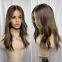 Brunette Balayage Natural Brown Roots Full Lace Wig Premium Brazilian Human Hair Cool Brown Blonde Lace Front Wig HD 13X6 180%