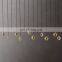Custom Eclatant Modern Brass k9 Crystal Glass  LED linear Chandelier For Living Room Restaurant Hotel Home Office Decor