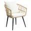 Guangzhou Factory Cheap Patio Furniture Outdoor Rattan Woven Rope Dining Chair Garden Outdoor wicker Chair