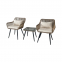 3pcs steel garden rattan sets
