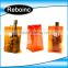Free sample Design Printed Various Color Transparent PVC Plastic Carryingpvc ice bag Wine Beer Bottle Ice cooler Bag