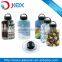 BPA Free Aluminum flat sports water bottle with gas transfer printing