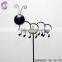 metal glow in the dark bees decorative floral sticks