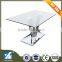 Metal Material and No Folded glass top table