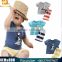 Hot Sale Baby Clothing Carton Cute Boy Summer Outfits Casual Wear Clothes Sets Pure Cotton Shirt+Shorts Clothing Suits Sets