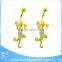 Vintage surgical steel gecko navel piercing white crystal gold belly button rings