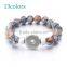 2015 Interchangeable beads Snap Jewelry button bracelets 18mm Ginger Snap Button Bracelet pulseras bead Snap Bracelets