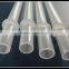 Colorful long flexible drinking straws used for party