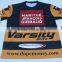 wholesale heat transfer/silk screen print polyester/cotton custom design fishing jerseys