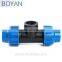 compression fitting female thread reducing pp tee