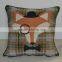 PLUS custom printed pillow case, cute fox design sofa cushion cover