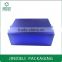 shiny blue cover cosmetics boxes with drawer